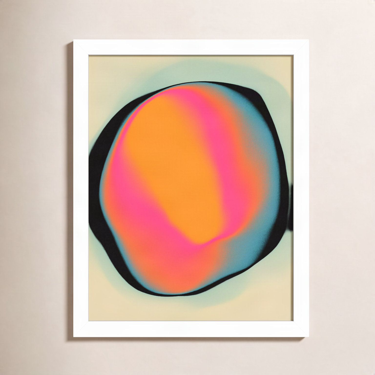 Ghost 2 Print by Jazzberry Blue, White, 13" H x 11" W x 1" D