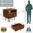 Mid Century Modern Nightstand, Solid Wood Nightstand with Storage Drawer and Open Shelf  - Heavy Duty 154lbs Capacity & Stress-Free Assembly - Real Wood Bedside Table with Metal Legs-1019917028