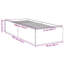 Vidaxl Bed Frame Concrete Grey-1423390114