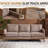 Boneless Modern Farmhouse Velvet Upholstery 3-Seater Sofa With Solid Wood Frame & Slim Track Arms-885420543