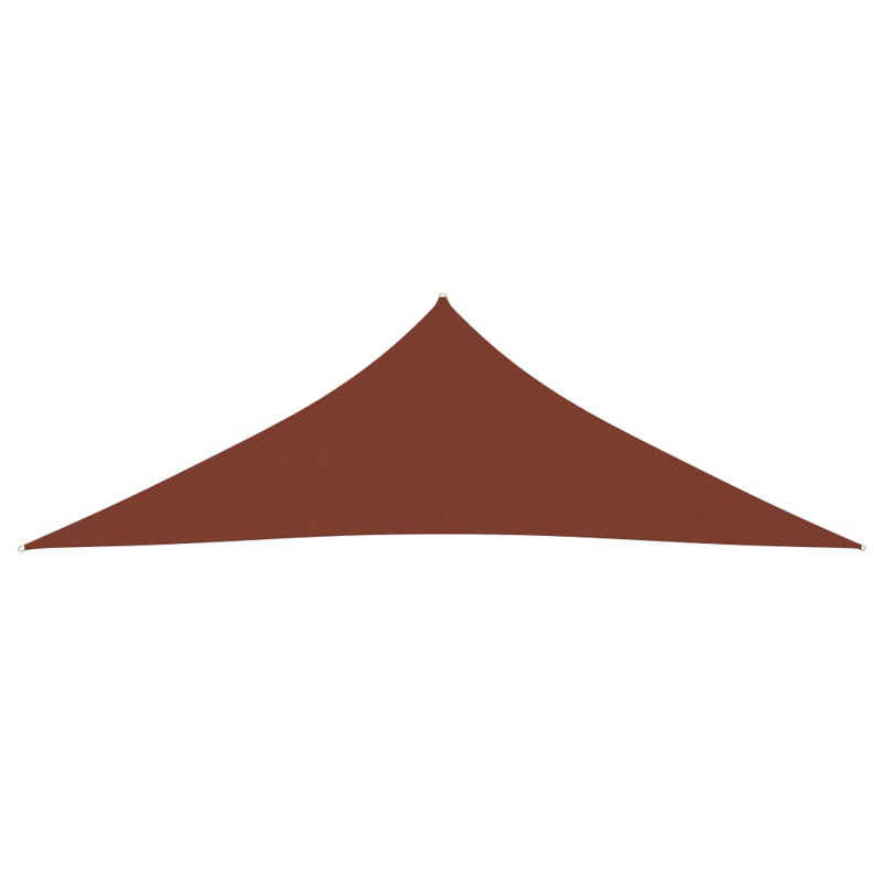 5m x 5m Triangular Shade Sail, Terracotta