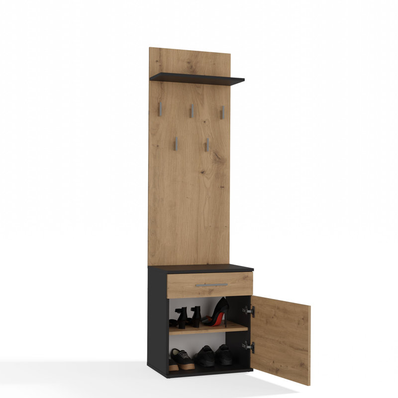0 Door Laminate Wardrobe, Antique Artisan