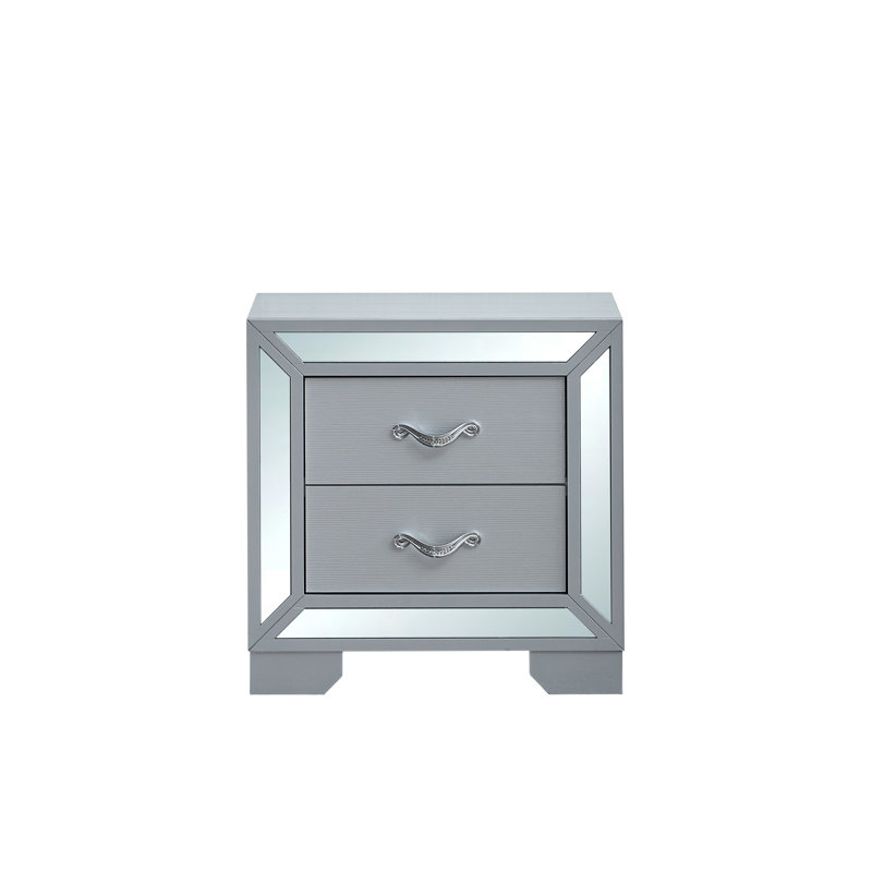 Bellomy 4BF08C4C554C4CFDA4CD8D7A954814A7 Nightstand , Silver