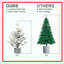 Arbre de Noël floqué avec base en pot - 30 lumières à DEL blanc chaud, 189 pointes, branches en PE + PVC avec 3 pommes de pin - petit arbre de fêtes pré-éclairé pour la table, le vestibule ou la décoration intérieure-1989644858