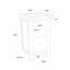 Pompey 35cm W Plywood / Laminate Board Bedside Table-105189114