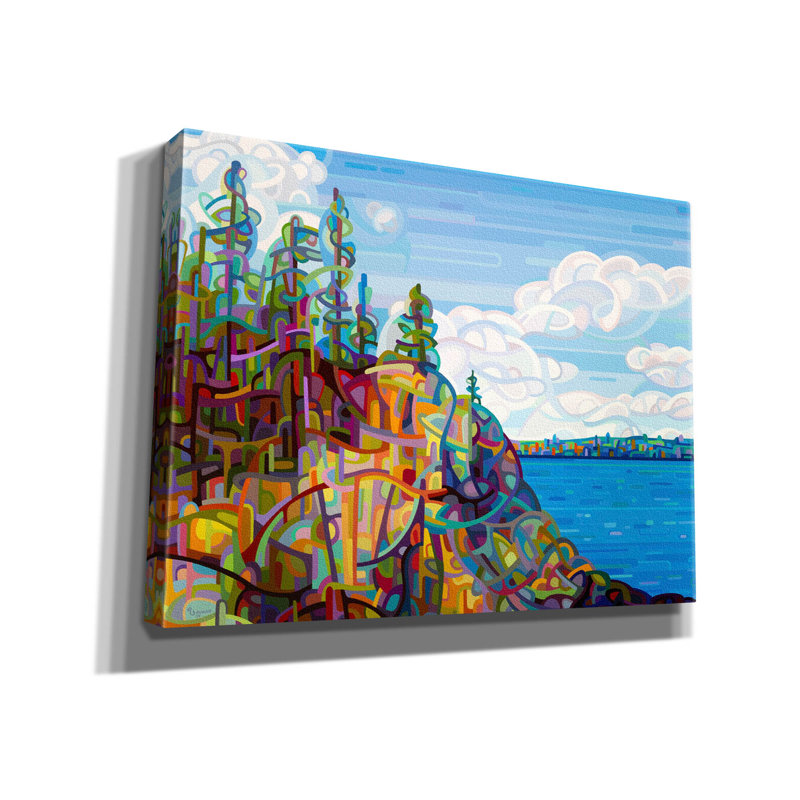 «Living on the Edge» par Mandy Budan, art mural sur toile, H 12 po x l 16 po x P 0,75 po