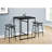 Jenie Counter Height Breakfast Dining Table, Minimalist, Small Space, Black-117054036-117054038