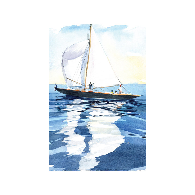 Under The Sails - Wrapped Canvas Painting, 152.5 cm H x 101.5 cm W
