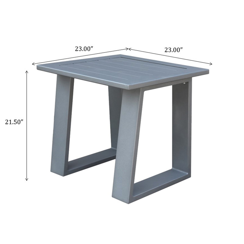 Coffee Table, Powder Pewter