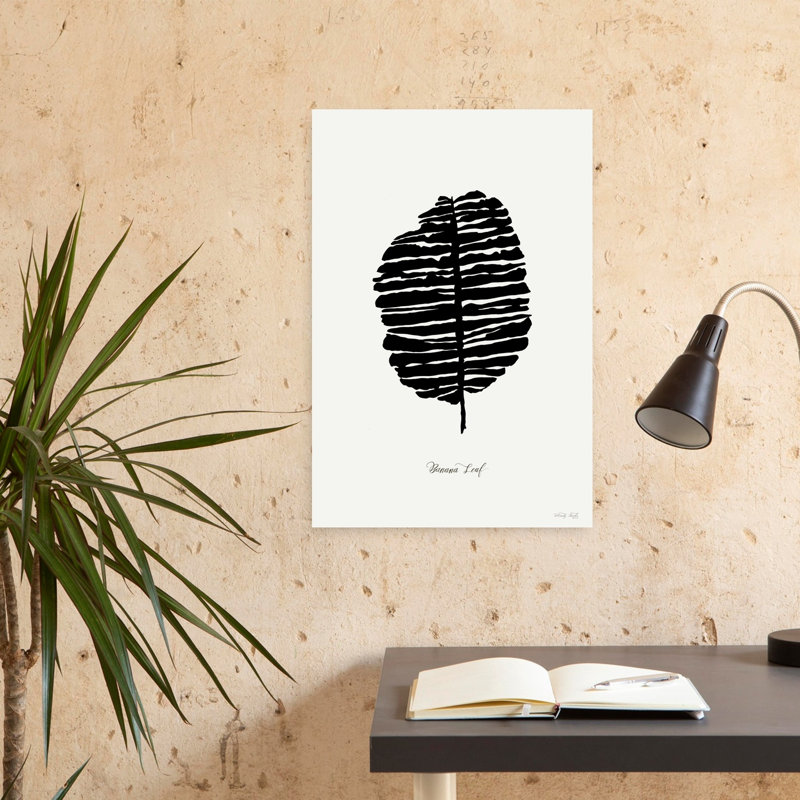 Palmier ébène I, art côtier abstrait, H 24 po x l 16 po