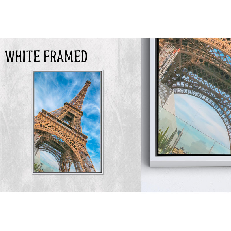 Reproduction d'art sur toile imprimée: Tour Eiffel, art mural Paris, 1P, H: 43,4 po x l: 31,6 po