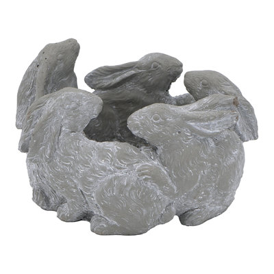 Alariz 5 Planter, Cement - Constructed, 10X8x6.5 Inches, Gray, For A Cheerful Decor In Your Home 6.6 Lbs, Making Greenhouse More Delightful Place With Plants