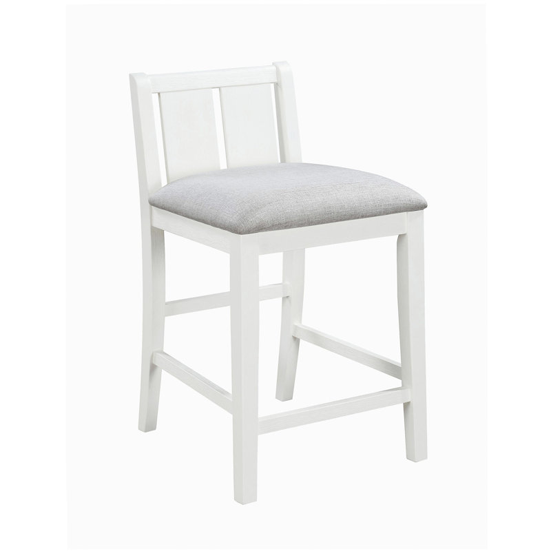 Ensemble de 2 chaises 20 po Graham, Gris clair, Blanc