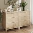 Fluted 3 Drawer Dresser - Set Of 2, Bedroom And Living Room Furniture