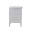 Table de chevet 3 tiroirs blanche