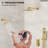 Wall Mount High-Pressure Rainfall Shower Faucet, Dual Showerheads System with Handheld Shower-92522940