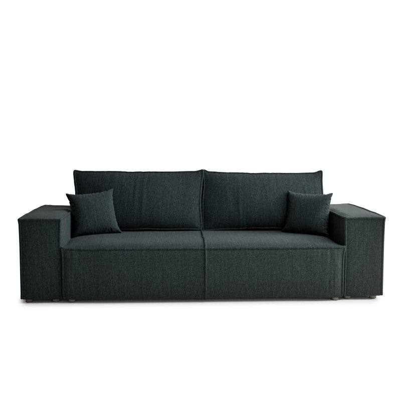 3 Seater Reclining Sofa, Turquoise Polyester