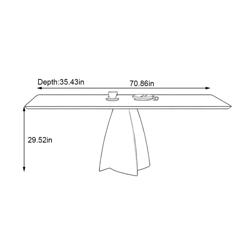 Marky, 29.52”H x 70.86”L x 35.43”W