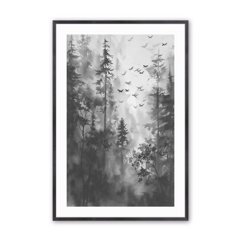 Auvent forêt, Cadre photo simple en zinc vieilli, H 15,25 po x l 12,25 po