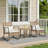 3-piece Patio Wicker Conversation Set With Side Table