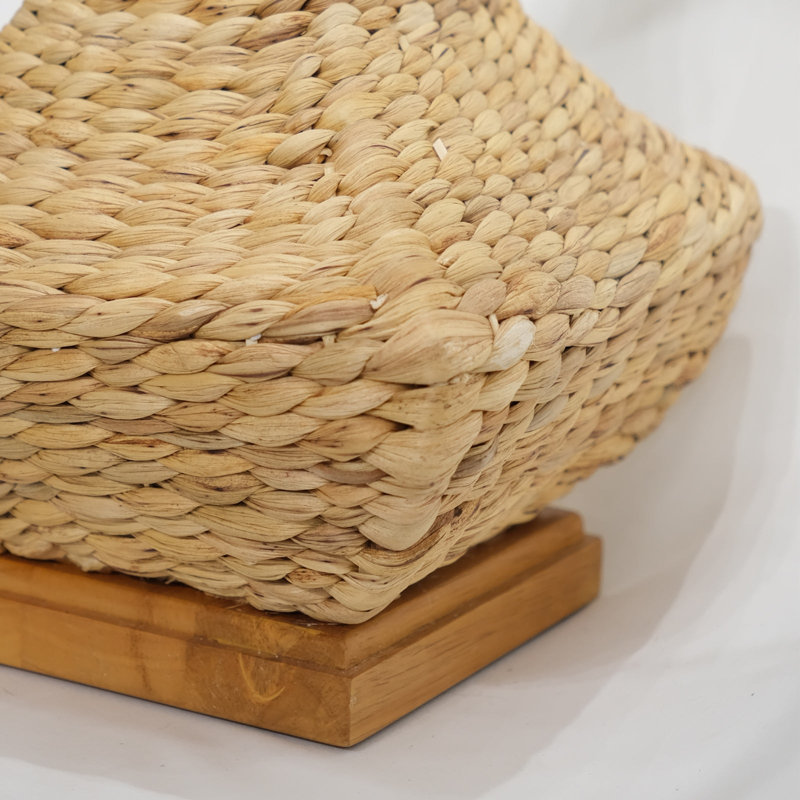 Lampe de table en osier / rotin Frisange