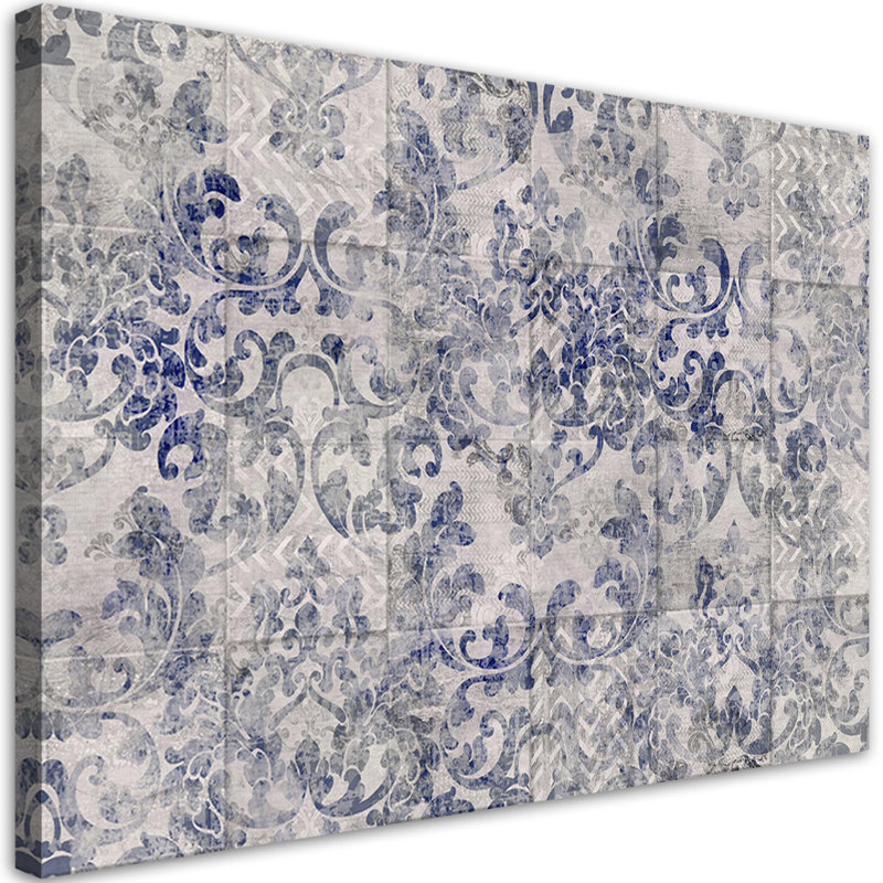 Blue Mosaic - Wrapped Canvas Print, 70cm H x 100cm W