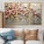 Toile avec cadre flottant or