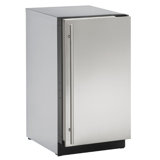 U-Line 18"W. 3000 Series 39 Lb. Daily Production Clear Ice Machine with Factory-Installed Pump - Stainless Steel