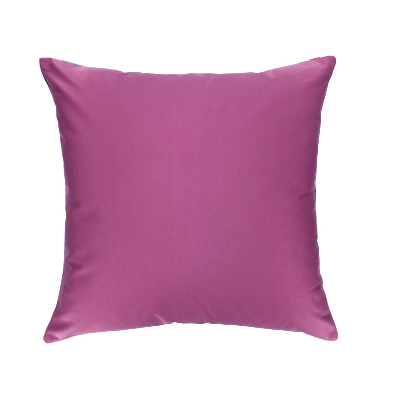 Oreiller en velours de soie bleu 20 po x 20 po