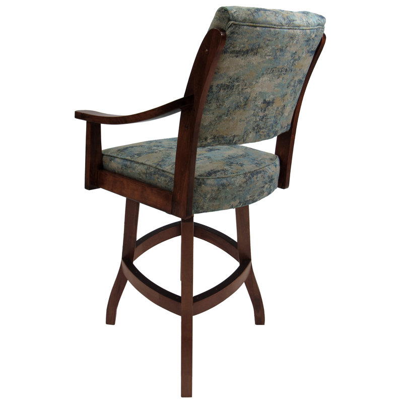 Tabouret de comptoir pivotant Valine, Brun, Tabouret de bar (assise de 30 po de hauteur)