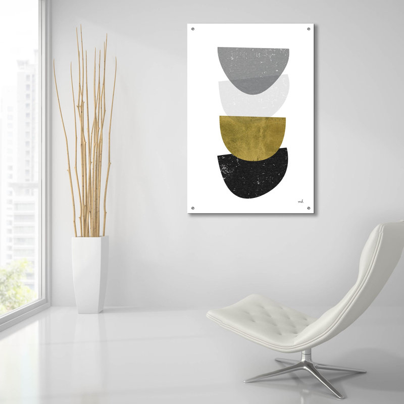 «Balance 2 Bg» par Moira Hershey, art mural en verre acrylique, H 36 po x l 24 po x P 0,2 po
