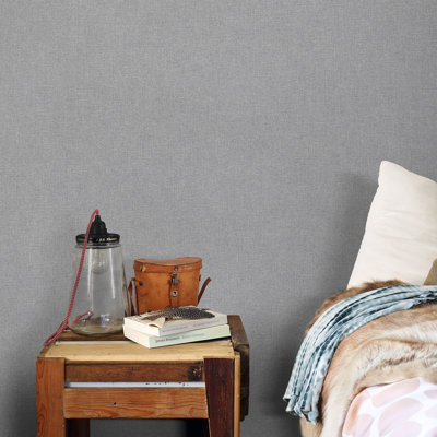 Textured Plain Wallpaper Roll