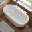 70.87'' x 37.37'' Whirlpool Acrylic Bathtub with Faucet