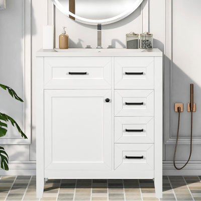 Meuble-lavabo 30 po avec lavabo en céramique