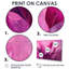 Magenta Leaves Blosoom II - feuilles, art mural pour le salon-497294858-497294852-497294857