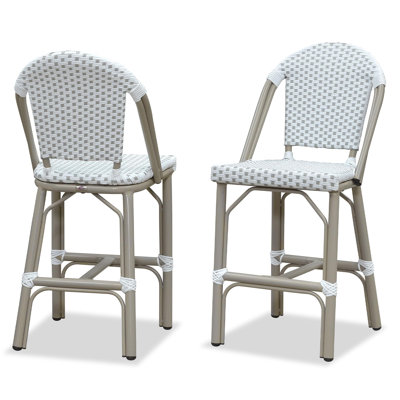 Ensemble de 2 tabourets de bar à hauteur de comptoir French