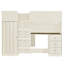 Lit mezzanine en bois avec garde-robe intégré-2124814224