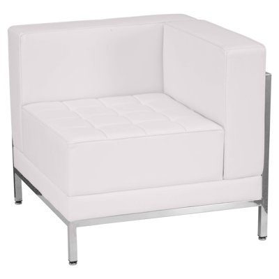 Chaise de coin modulaire droite avec siège capitonné Hercules LeatherSoft