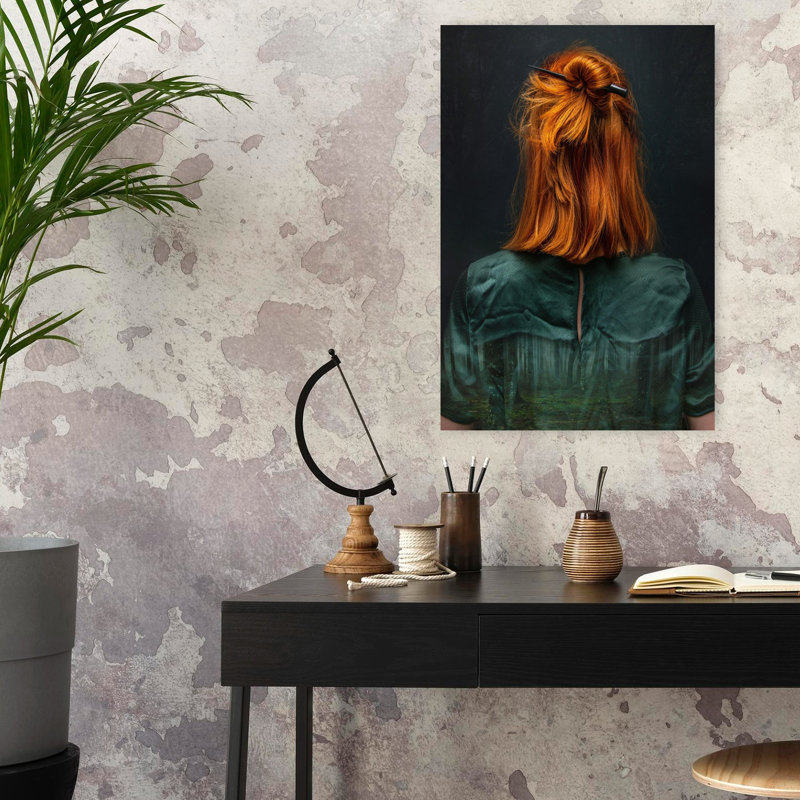 In Forest Abstract Contemporary Wall Art, 24" H x 16" W