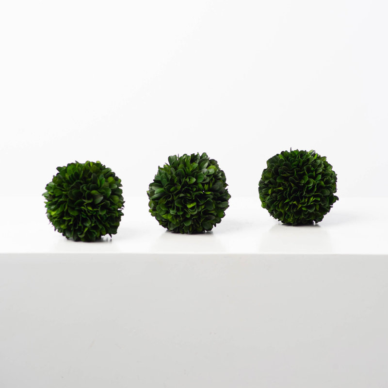 Ensemble 3 pièces topiaire en buis artificiel