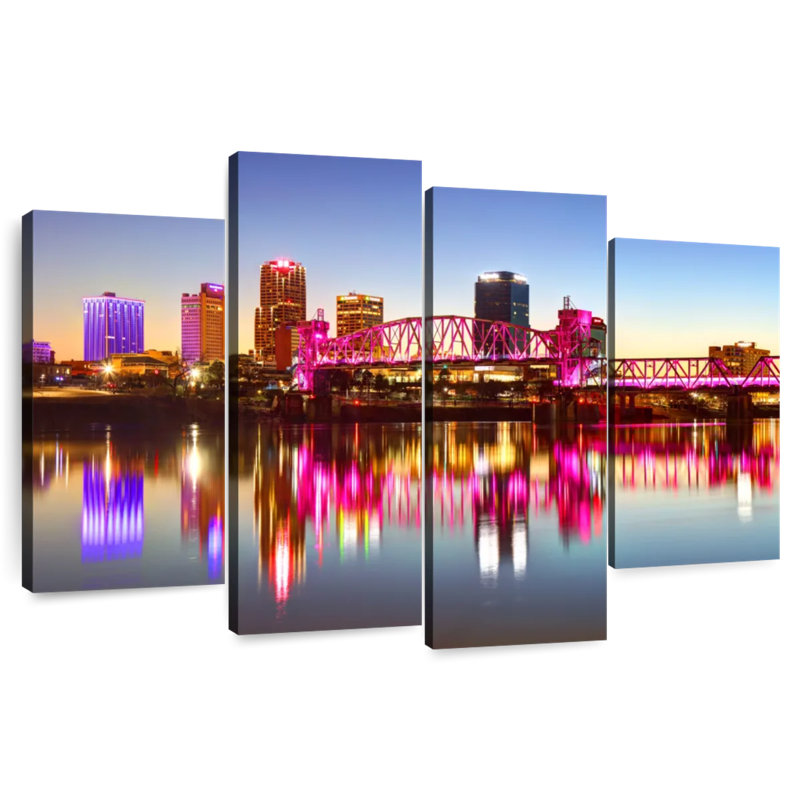 Little Rock Skyline, 48" H x 75" W