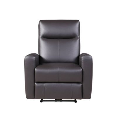 Fauteuil inclinable électrique en cuir fleur Deandre