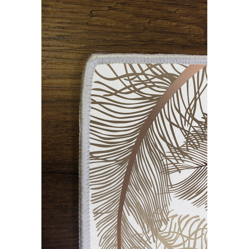 Tapis en polyester durable de 23,6 po x 39,4 po | 100% antibactérien, écologique, antidérapant à pois en PVC | Lavable à la machine, impression numérique | Parfait pour le salon, la chambre à coucher ou le bureau