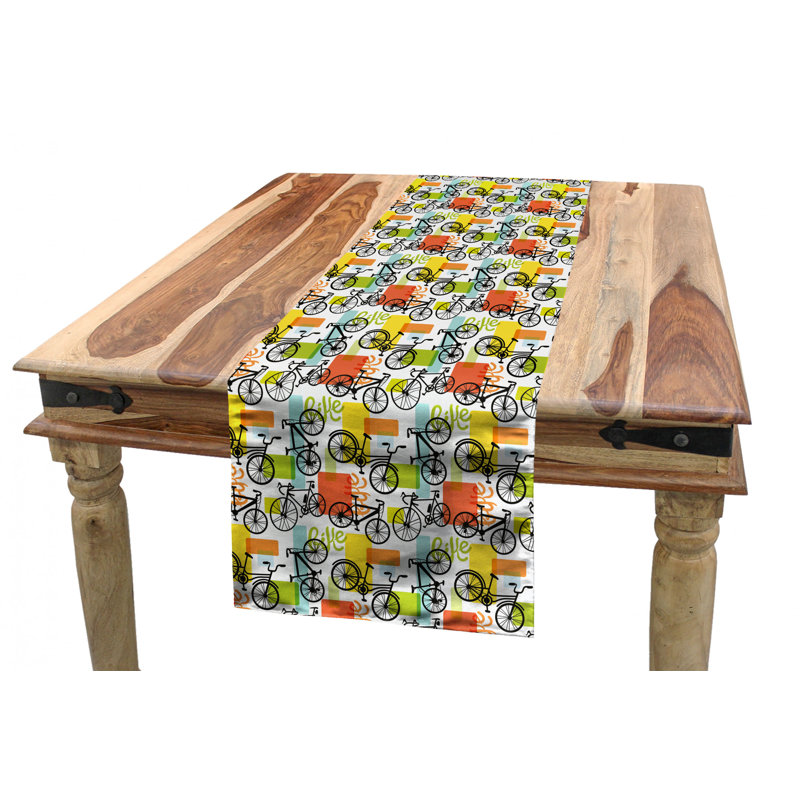 Chemin de table bicycle, 90 po x 16 po