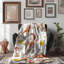 Motif d'ours d'automne - couverture Sherpa de qualité supérieure 1 pièce-100679275