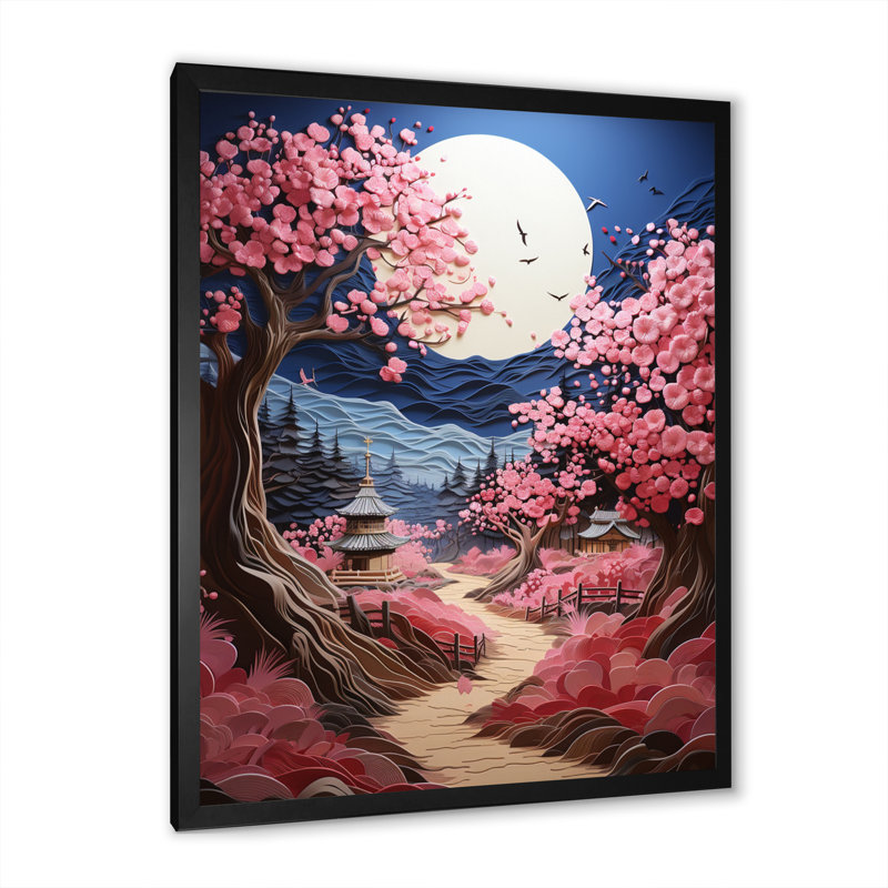 Leaysia " Barn In Spring I ", Black Picture Framed Canvas, 20" H x 12" W x 1" D