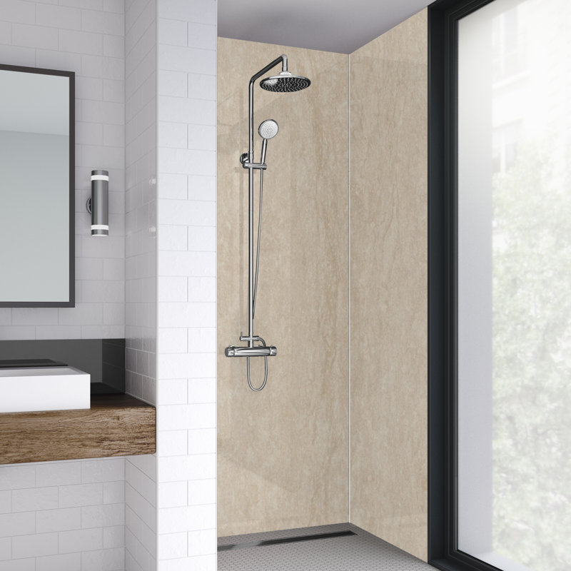 90mm W x 242mm H Decorative Wall Panel with Glass