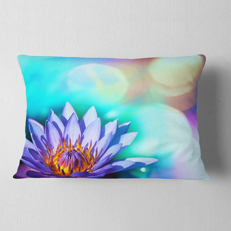 Coussin décoratif fleur de fleurs lotus