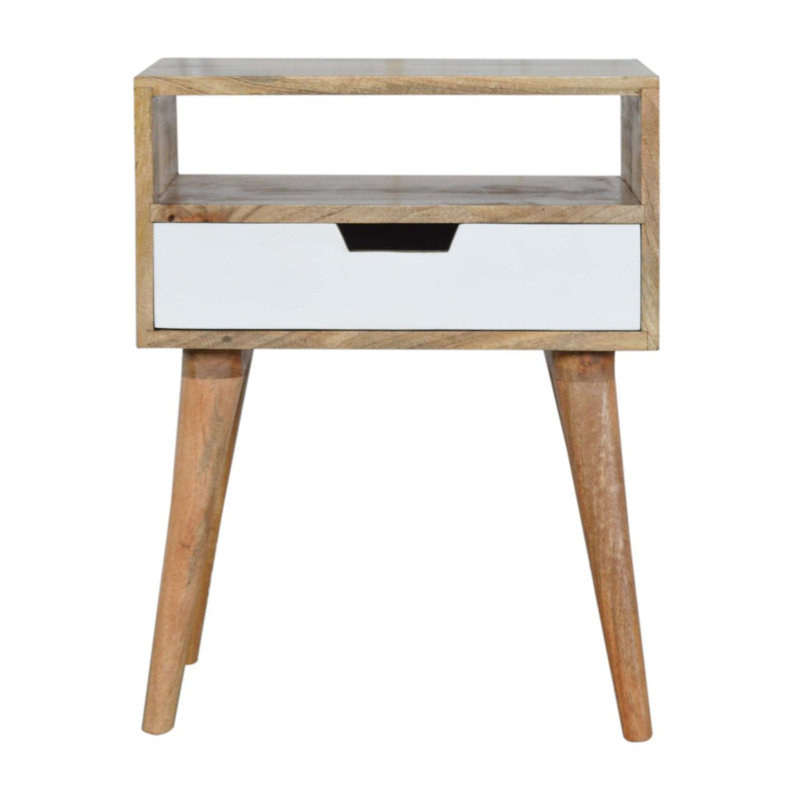 Lucero 18.12cm W Solid Wood Bedside Table