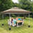 Easy Set-Up Canopy Tent, Instant Outdoor Straight Leg Canopy W/Auto Extending Eaves, One Person Folding Commercial Shelter W/Upgraded Wheeled Bag, Sun Shade-108805407-109234253
